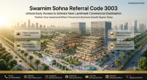 Swarnim Sohna high-street commercial shops in Tathastu Township Sohna Road Gurugram with Referral Code 3003 priority booking and 2026 price list