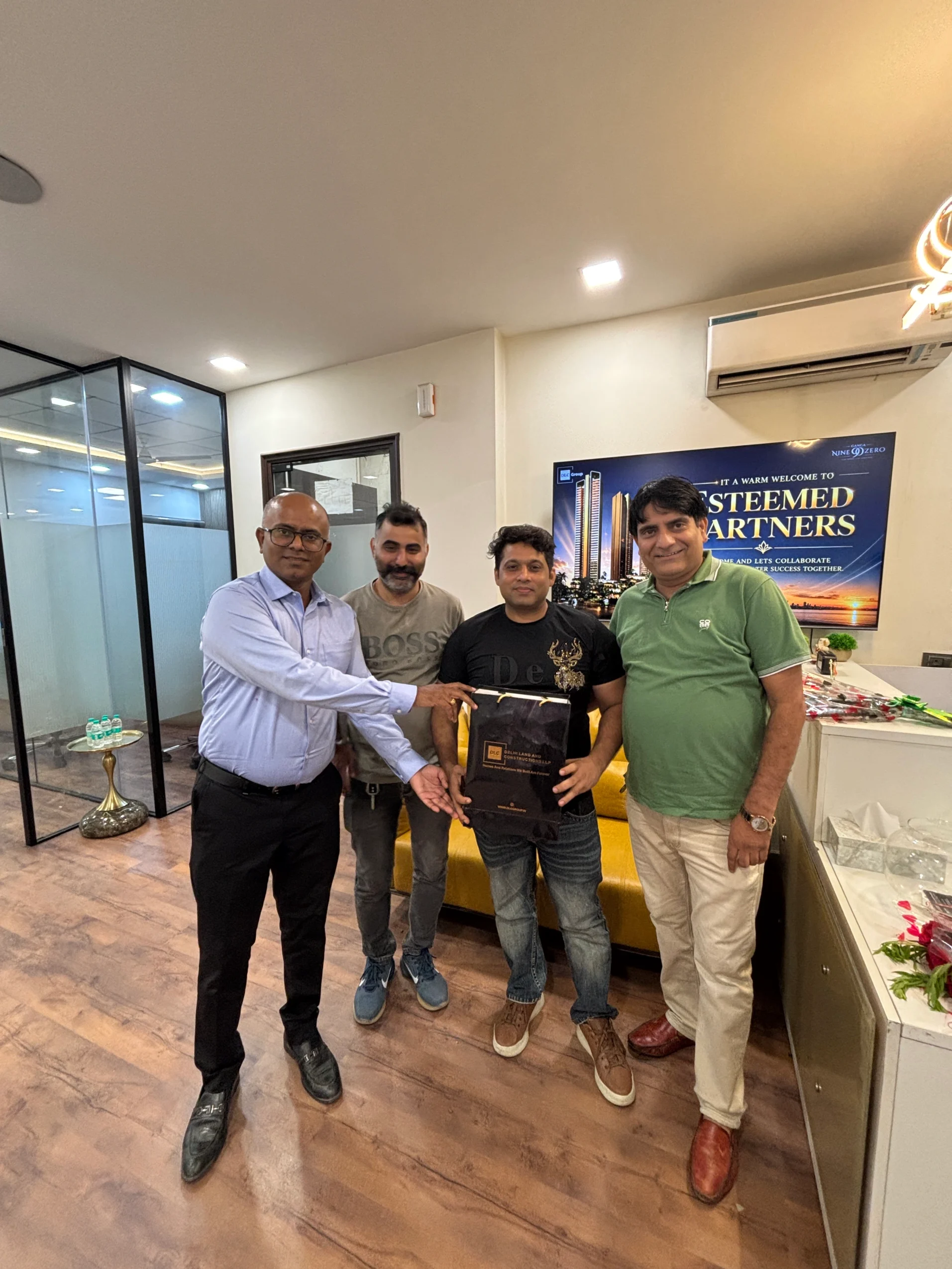 Gift distribution at DLC Group event